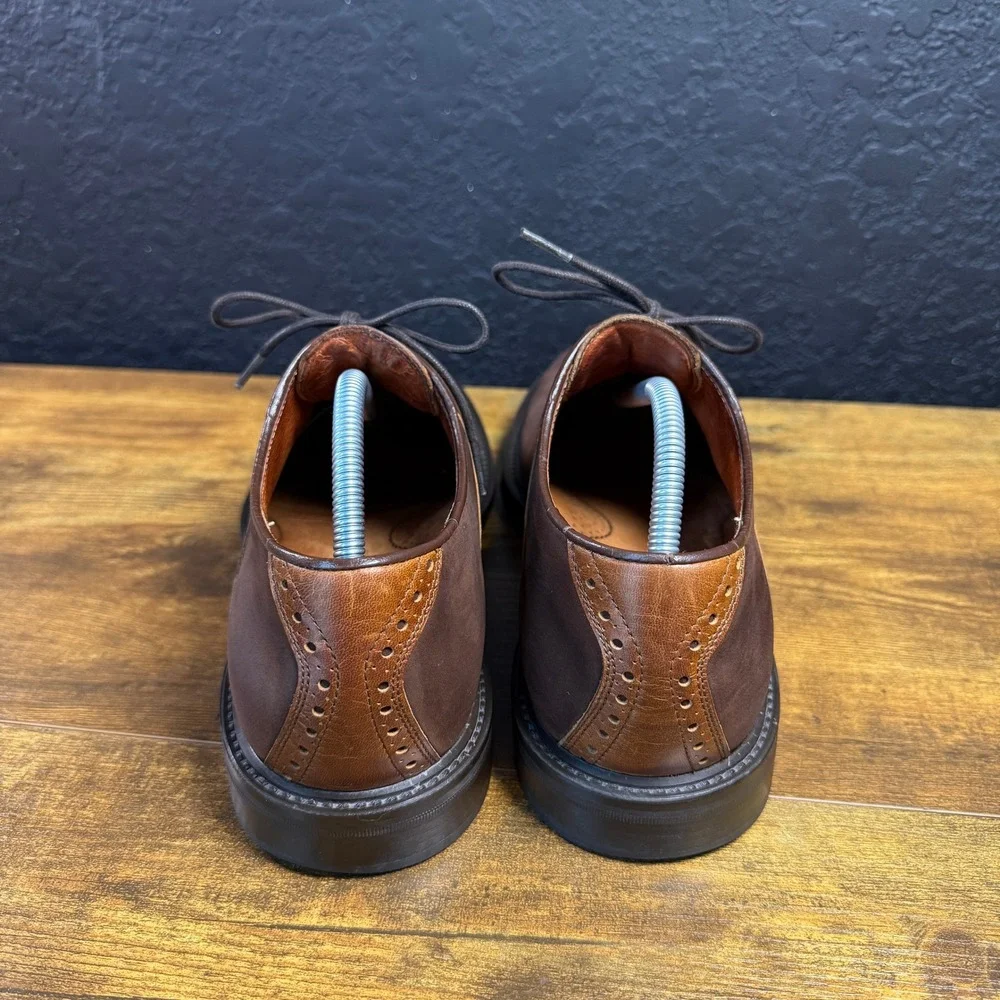 Johnston & Murphy Saddle Oxford 20-7351 Brown Leather Dress Shoes Mens 9